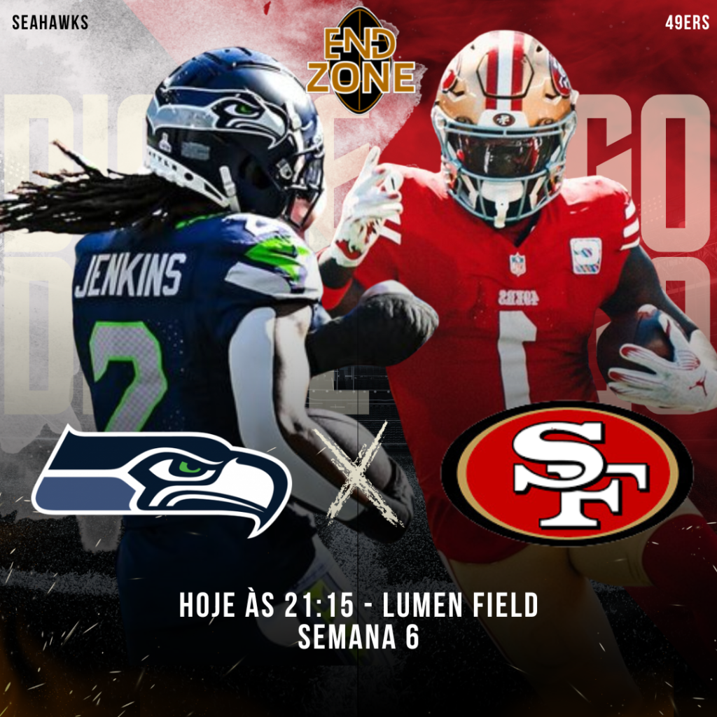 SAIBA ONDE ASSISTIR AO VIVO E ONLINE SEAHAWKS E 49NERS